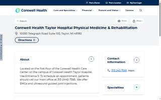 Corewell Health Taylor Hospital Physical Medicine & Rehabilitation
