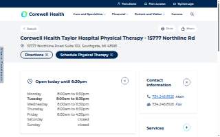 Corewell Health Taylor Hospital Physical Therapy - 15777 Northline Rd of Southgate