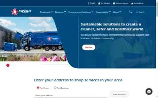Republic Services - Taylor website