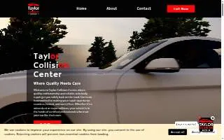 Taylor Collision Center website