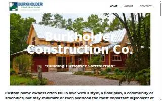 Burkholder Construction Co website