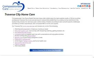 Compassionate Care Home Health Services, Inc. website
