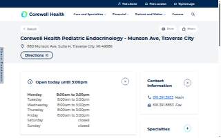 Corewell Health Pediatric Endocrinology - Munson Ave, Traverse City