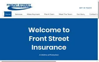 Front Street Insurance website