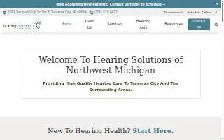Hearing Solutions of Northwest Michigan website