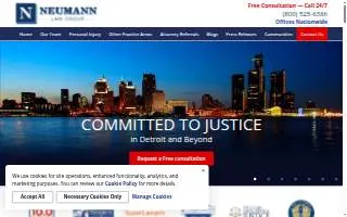 Neumann Law Group of Traverse City website