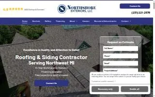 Northshore Exteriors, LLC website