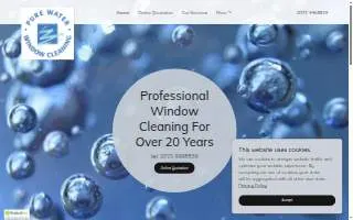 Pure Water Window Cleaning website