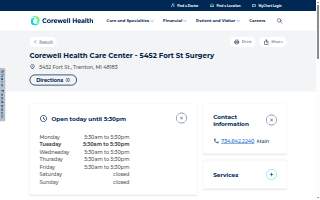 Corewell Health Care Center - 5452 Fort St Surgery