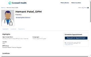 Hemant Patel, DPM