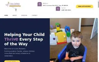Como Pediatric Communication Center LLC of Troy website