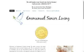 Emmanuel Senior Living LLC website