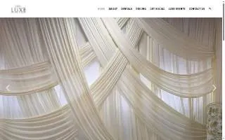 Luxe Event Linen website