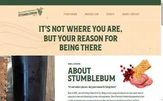 Stumblebum Beer Co. website