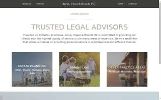 Annis Visser & Brandt website