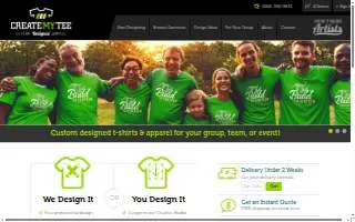 CreateMyTee website