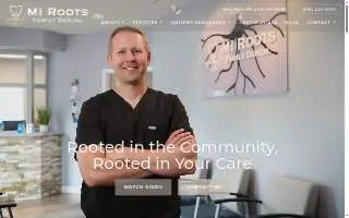 MI Roots Family Dental website