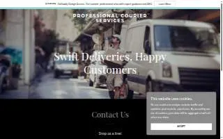 Professional Courier Services of Walker website