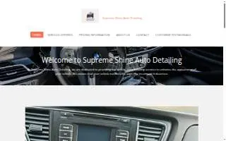 Supreme Shine Auto Detailing LLC of Walker website