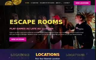 Breakout Escape Rooms Warren website