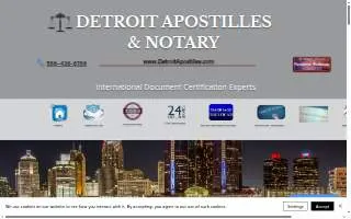 Detroit Apostilles & Notary website