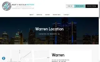 Heart & Vascular Institute website