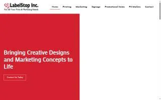 LabelStop website