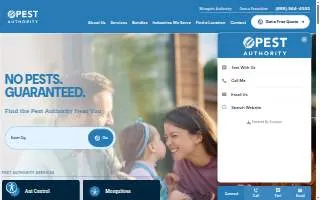 Pest Authority of Warren website