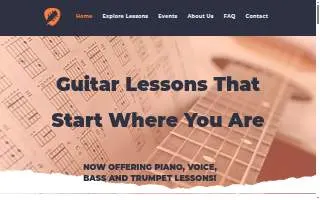 Six String School of Warren website