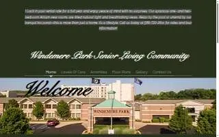 Windemere Park Senior Living Community website