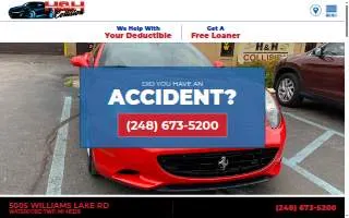 H & H Auto Collision website