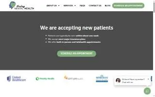 Healing Mental Health website