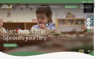 Little Sprouts Preschool website
