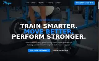 Phyx Performance website