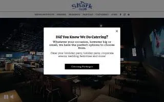 Shark Club website