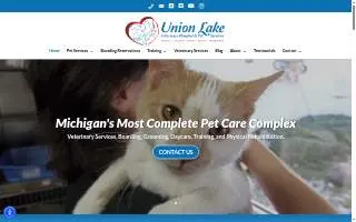 Union Lake Pet Services website