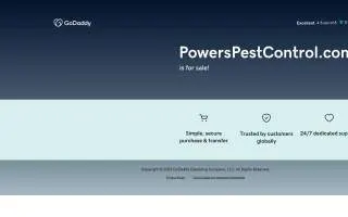 Powers Pest Control website