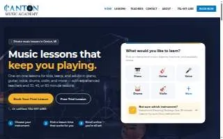 Canton Music Academy website