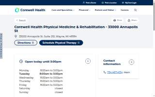 Corewell Health Physical Medicine & Rehabilitation - 33000 Annapolis St