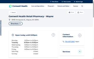 Corewell Health Retail Pharmacy - Wayne