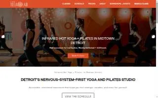 Detroit Yoga Lab website