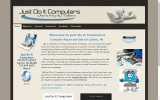 Just Do It Computers of Wayne website