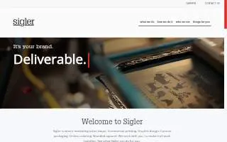 Sigler Family Eye Care website