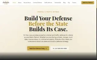 B. Kizy Law - Attorney website