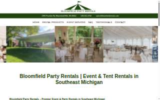 Bloomfield Party Rentals