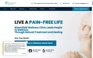 Bloomfield Wellness Clinic website