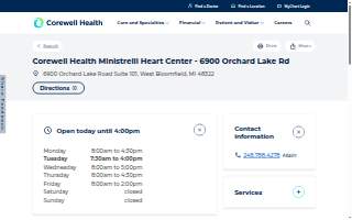 Corewell Health Ministrelli Heart Center - 6900 Orchard Lake Rd
