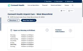 Corewell Health Urgent Care - Bloomfield Twp