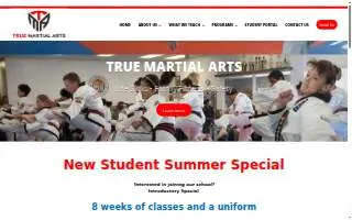 True Martial Arts of West Bloomfield website