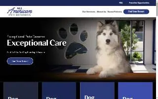 All American Pet Resorts Canton website